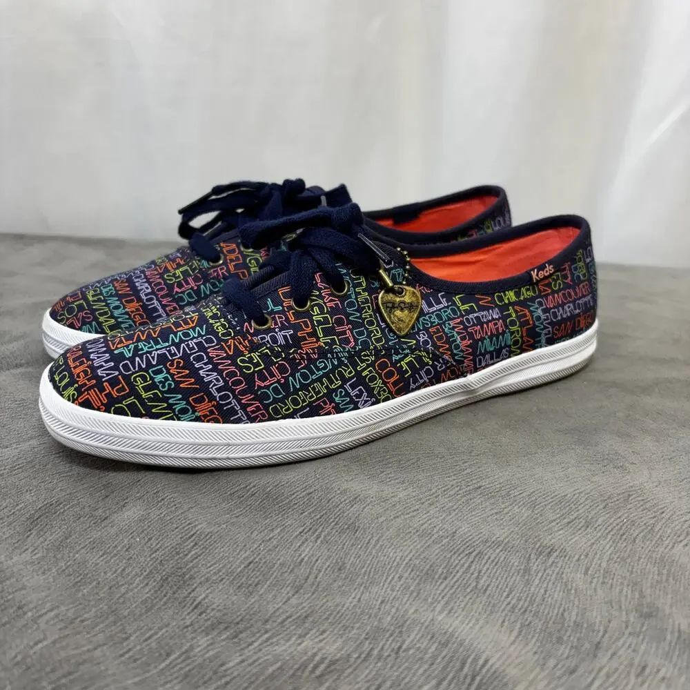 Taylor Swift TS 1989 World Tour Collection Keds Womens US 8 Tour Shoe City Names